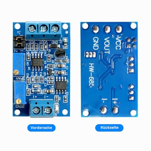 Current to Voltage Converter Module 0/4-20mA to 0-3.3V 5V 10V Voltage Transmitter, Current Transformer Module Signal Conversion Board