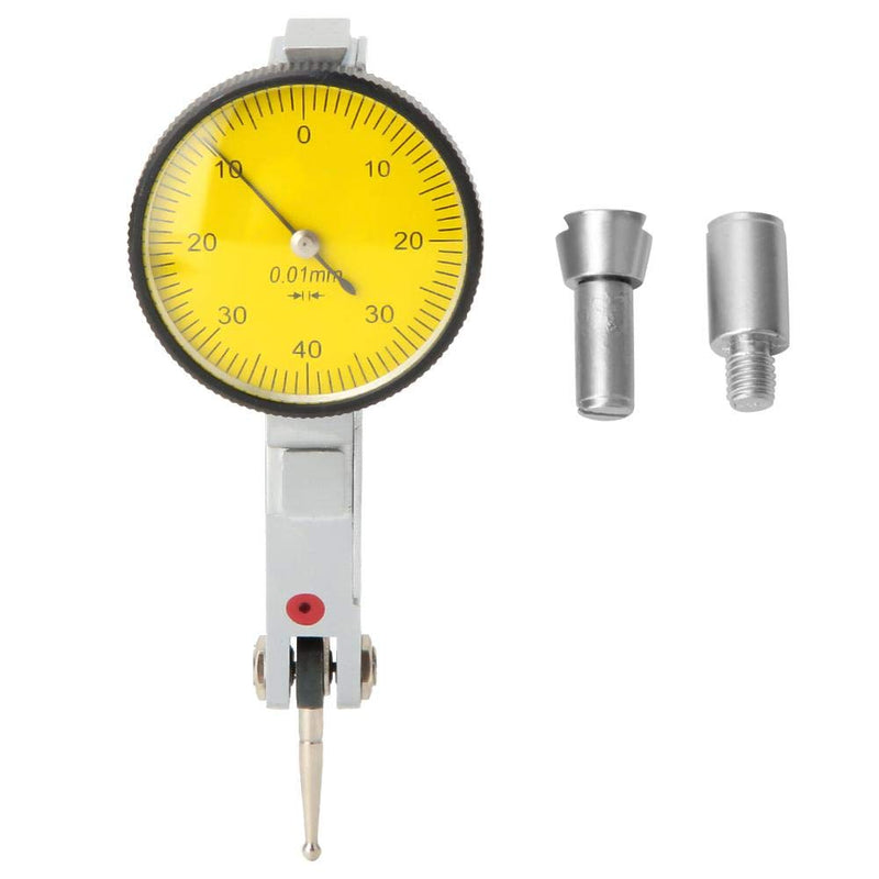[Australia - AusPower] - Ouitble Dial Gauge 0-0.8mm Dial Gauge Dovetail Rails Dial 0.01mm High Precision Measuring Tool for Mechanical Processing Inspection 