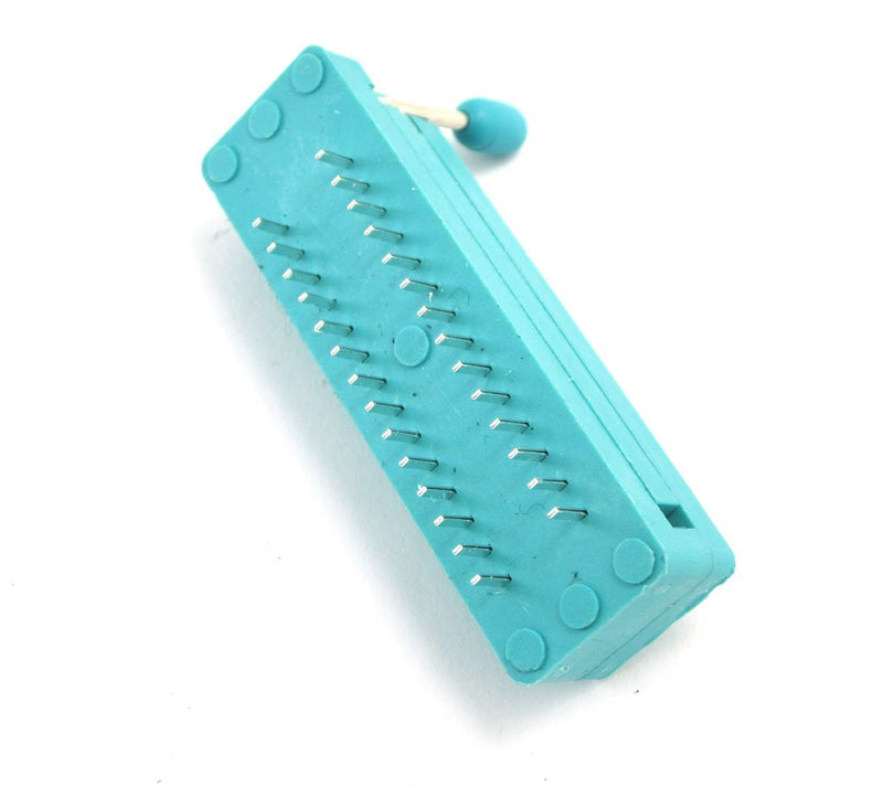 DollaTek 5PCS Universal IC Test ZIF Socket 28 Pin 2.54mm Distance for Microcontroller Chip Breadboard Programming ICs