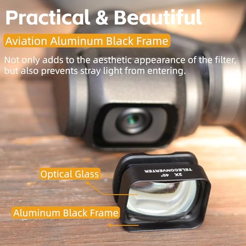 2X Telephoto Lens for Spirit Eye osmo 2X Magnification Photography Lens Magnetic Attachment, High Definition Coating, Long Distance Photography