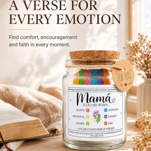 Mother's Day Bible verse jar, when you read it, the verse jar， Mother's Bible verse jar