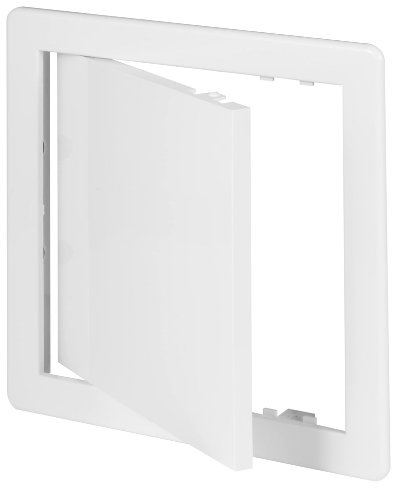 [Australia - AusPower] - Awenta 150 x 150 mm Plastic Access Panel Door - White Opening Flap Cover Plate - Inspection Hatch - Door Latch - Concealed Hinge - Removable Door - Paintable Smooth Surface (6 x 6 Inches) Acrylonitrile Butadiene Styrene 