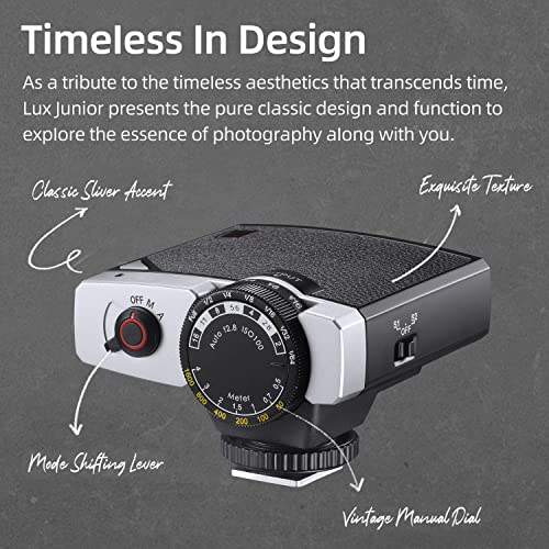 Godox Lux Junior Retro Flash Color Temperature 6000k±200k, widely Compatible with Most Brands of Cameras Such as Fuji, Canon, Nikon, Sony