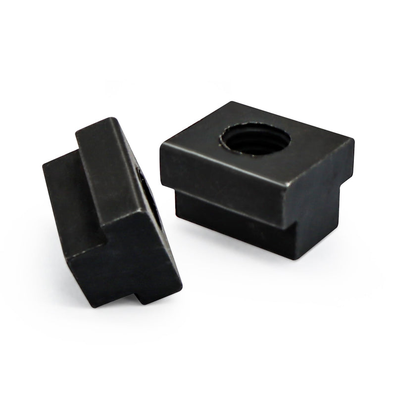 [Australia - AusPower] - 4pcs 3/8”-16 Threaded T-Slot Nuts, Black Oxide Finish Hardware Sliding Nuts T Track Accessories Hammer Head Fastener for Woodworking,Used in Machines Tool Tables 