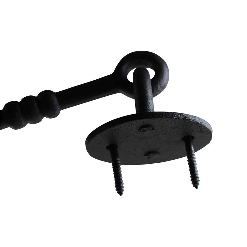 Renovators Supply Manufacturing Door Latch Lock 5 in. Wrought Iron Hook and Eye Latch for Door in Oil Rubbed Bronze Finish with Mounting Hardware Pack of 3