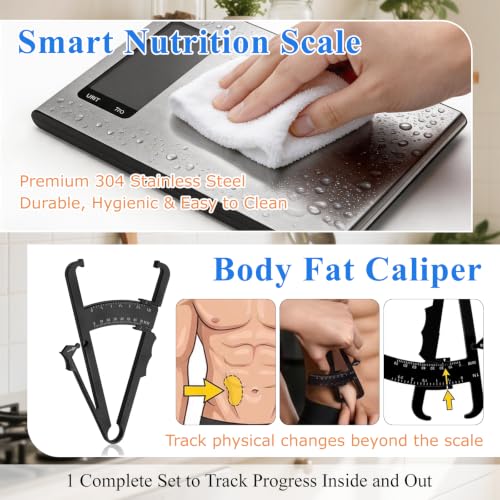 Smart Kitchen Food Scale with Calorie Counting & Nutrition Calculator, 10KG