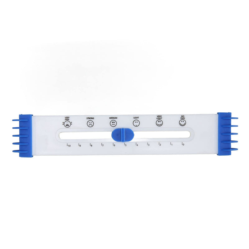 [Australia - AusPower] - Srliya Pain Level Ruler Face Painting Pattern Plastic Test Pain Rating Ruler for Hospital 