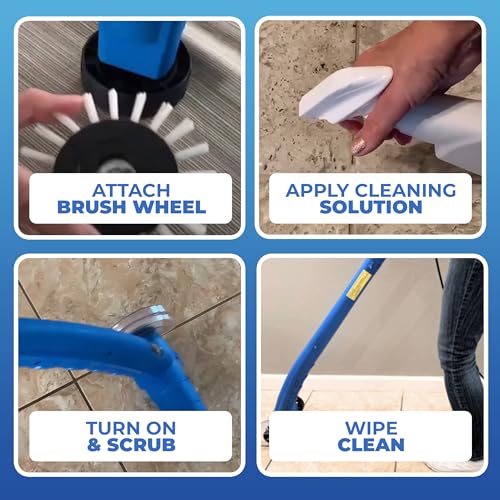 Grout Groovy! Replacement Brush Wheels 3-Pack | Nylon Grout Cleaning Heads