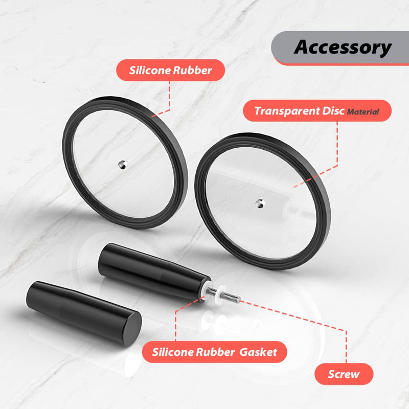 [Australia - AusPower] - EP 7 LP 12 Vinyl Record Label Saver - Cleaning Protector, Waterproof Cleaner Clamp Care (12" Black) 12" Black 