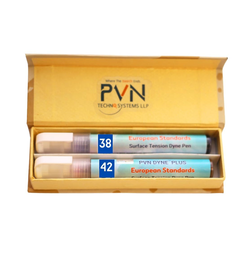 [Australia - AusPower] - PVN DYNE Plus Pen 38 & 42 Dynes/cm [Choice Value Pack] for Surface Tension-Treatment Measurement,Pack of 2, Violet 