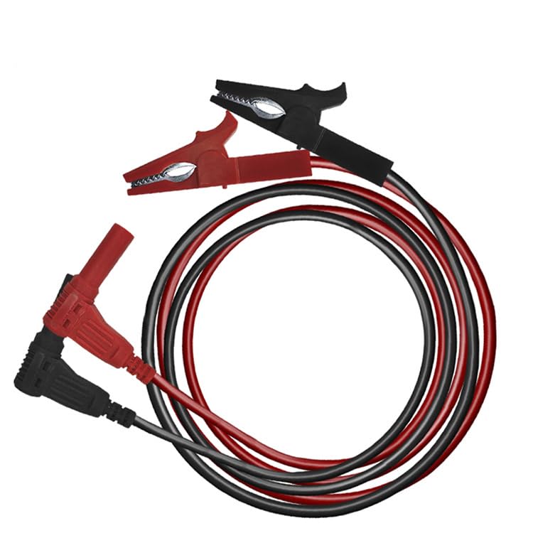 [Australia - AusPower] - Heavy Duty Alligator Clips Test Leads for Multimeter & Voltmeter - Large Gator Test Lead with Insulated Clamps - Alligator Clips Electrical Testing, Automotive Circuits,Banana Plug Meter Leads, 3-Foot HDERJ-001 