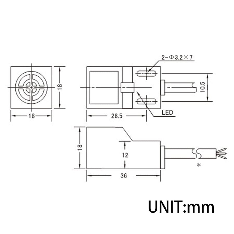 [Australia - AusPower] - SN04-N NO Normal Open NPN Inductive Proximity Sensor Switch Detector 4mm 3 Wire DC 10~30V 5Pcs 