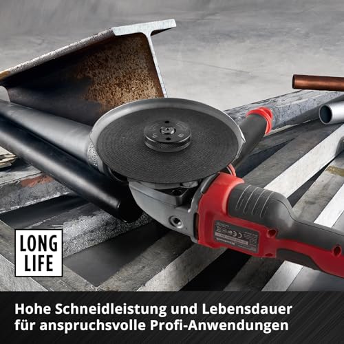 Einhell 5-Piece Thin Cutting Discs for Metal, Diameter 125 x 1 mm | Low-burr cuts, long service life, MPA certified, straight design, for angle grinders 125 x 1.0 mm 5 pieces.