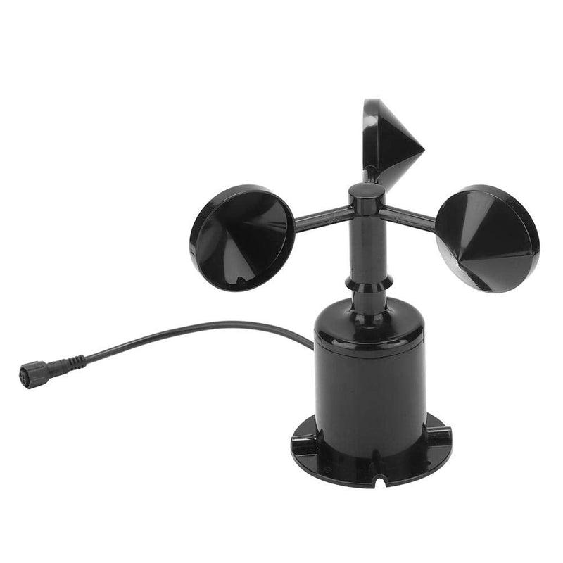[Australia - AusPower] - Mumusuki 0-70 m/s Ambient Signal Output Pulse Type Carbon Wind Speed Sensor Anemometer Three Cups Transmitter Wind Speed Sensor Anemometer 