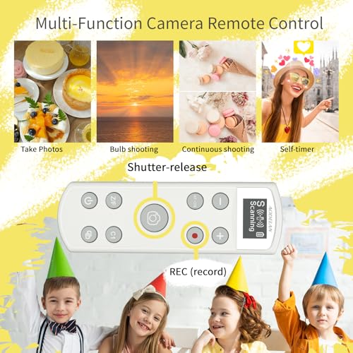 Remote Control for Sony Camera,USB-C Rechargeable Wireless Shutter Release White Display Remote Control for Sony