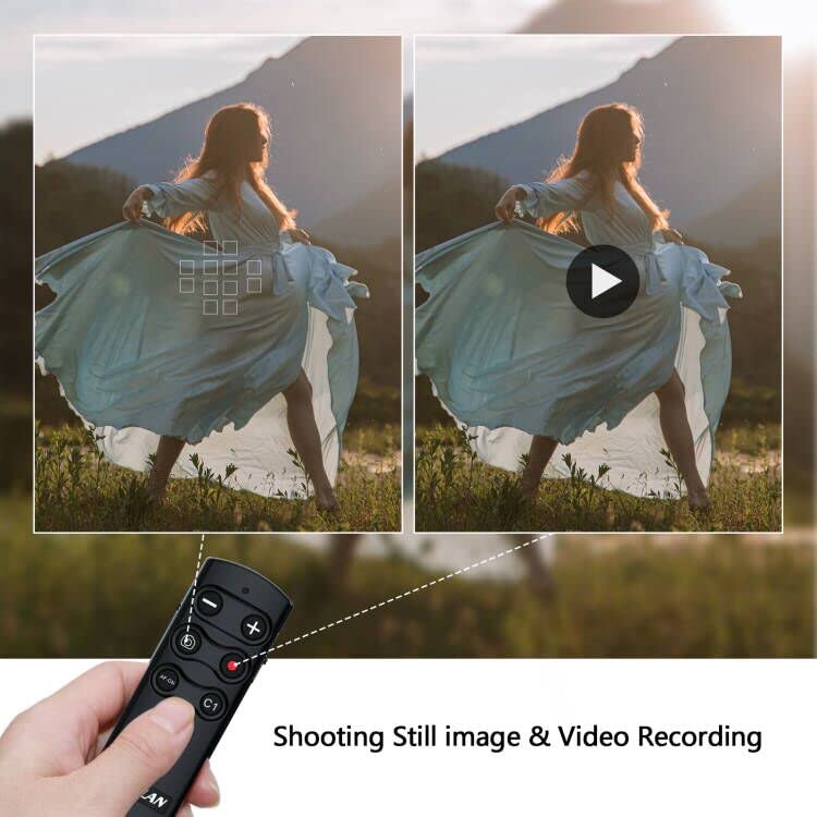 AODELAN Camera Remote Control Remote Shutter Commander for Sony ZV-E10,FX3 Black Remote for Sony