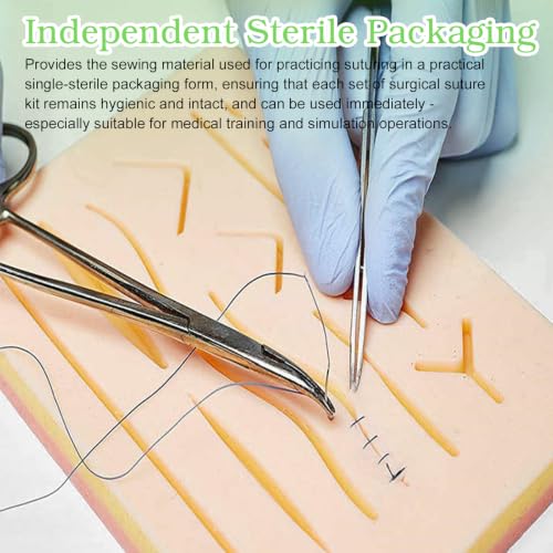 40 Pieces Suture Material Refill for Surgical Suture, Ideal Suture Exercise Thread for Students, Gift for Medical Students, Veterinary Students and Nurses