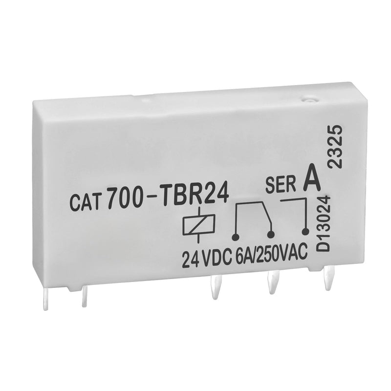 700-TBR24 Relay (Pack of 12) - 6A 250VAC 24VDC 5Pins Power Relay for Allen-Bradley CAT700-TBR24