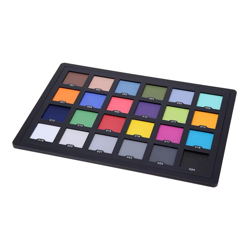 Color test card for superior digital color correction for color balance in photo.