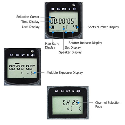 JJC Wireless Intervalometer Timer Remote Shutter for Fuji X-T5 X-T4 X100VI For Select Fujifilm Camera