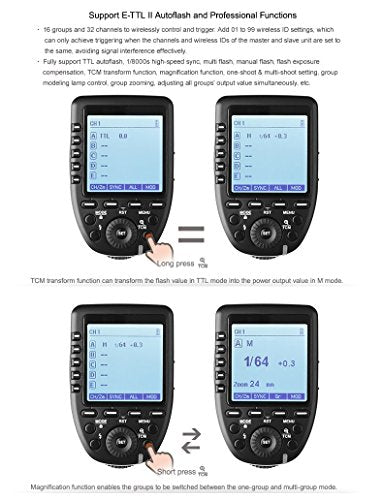 Godox Xpro-C TTL Wireless Flash Trigger for Canon EOS 5D3 5D4 650D 760D