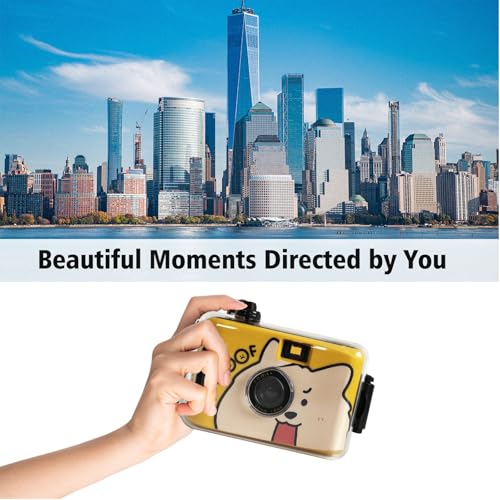 Waterproof Disposable Camera 35mm Dog Patterns - Underwater Film Camera for Beach, Snorkeling, Swimming & Summer Vacations - 18 Exposures, No Flash, Durable Design for Teens & Adults DOG-18 Pcs