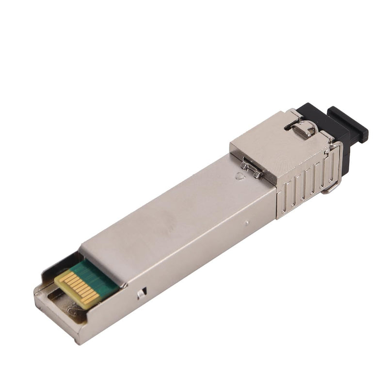 Pack of 2 1.25Gbps Single Mode BIDI SFP SC Transceiver Modules - 3km Range, Transmission Power 1550nm/Receive 1310nm, Pair with WDM Technology