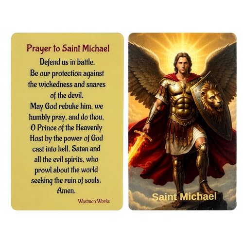 Saint Michael Archangel Medal Italian Pendant Catholic Protection Necklace