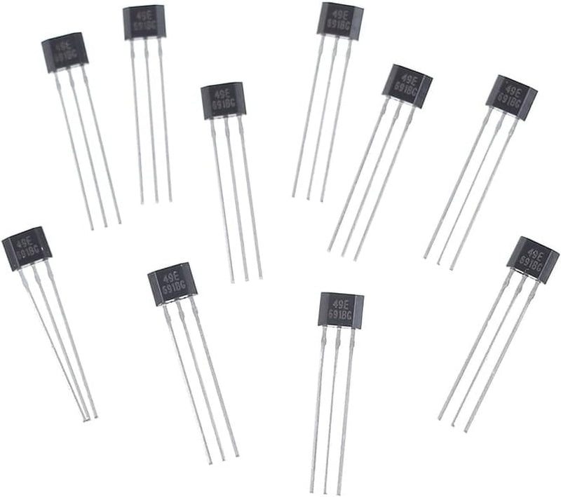 [Australia - AusPower] - 10Pcs Hall Element 49E Oh49E Ss49E Linear Sensor Hall Sensor Industrial Electrical Magnetic Detector 