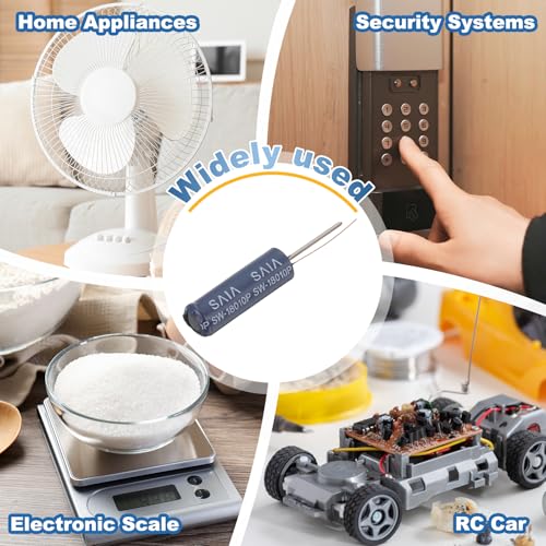 MECCANIXITY 24 Pcs SW-18010P High Sensitivity Vibration Sensor 24V 0.2mA Blue