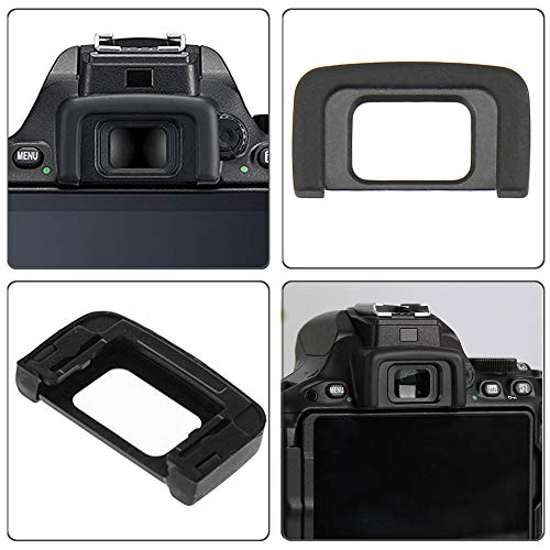 D5600 Viewfinder Eyepiece Eyecup Eye Cup for Nikon D5600 D5500 D5300 D3500 D3400 D3300 Digital Camera [2Packs], Replace eyepiece DK-25, Fire Rock Camera Eyecup Accessories DK25