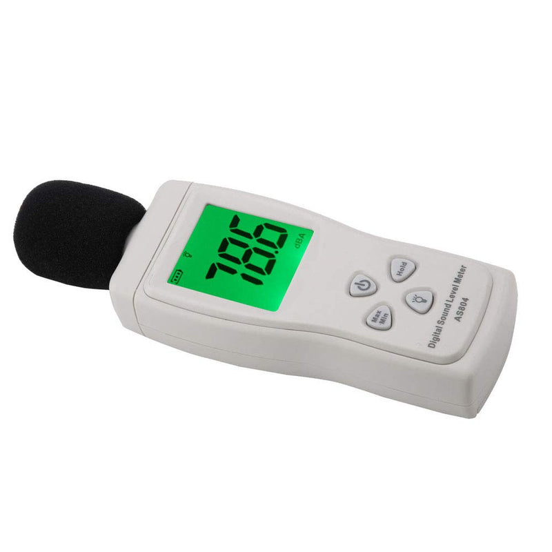 [Australia - AusPower] - SMART SENSOR AS804 Digital Sound Level Meter LCD Display 30-130dBA Sound Quality Tester for Home Use 