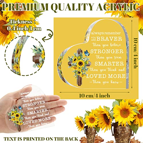 Yalikop Always Remember You Are Braver Than You Think Acrylic Plaque Mixed Color Fresh Style