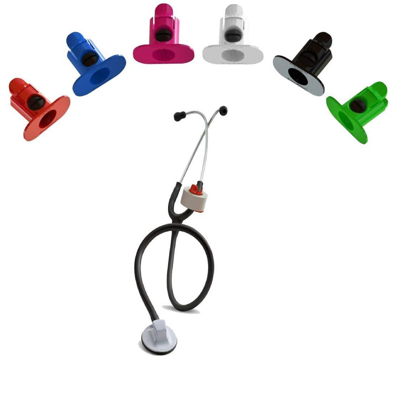 [Australia - AusPower] - StatGear Stethoscope Tape Holder - Medical Items for Nurses, Paramedics, EMT, EMS - Black 1 Count (Pack of 1) 