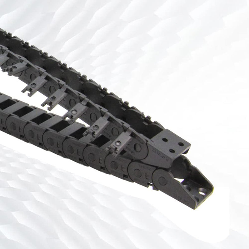 [Australia - AusPower] - 1Meter/39.4Inch Drag Chain Cable Carrier 10x15mm Open Type R18 Cable Chain Wire for 3D Printer and CNC Machines Comes with a Pair End Connectors,1pcs Screwdriver Tool 