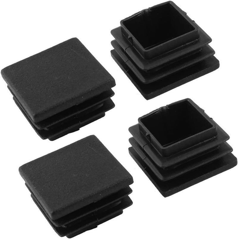 [Australia - AusPower] - 100 Pack 1 Inch Square Plastic Plug, tubing end Cap, Durable Chair Glide?it fits 1" Outside Diameter Square tubing? 