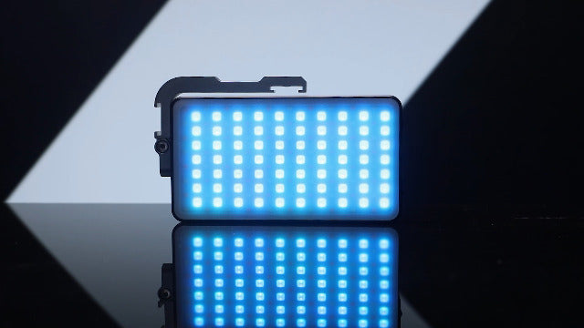 IVISII G2 Pocket RGB Camera Light,Built-in 7200mAh Rechargeable Battery 360°Full Color Gamut 9 Light Effects,2600-10000K LED Video Light Panel with Aluminum Alloy Body, Adjustable Tripod Stand