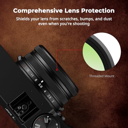 SmallRig UV Filter for FUJIFILM X100VI / X100V, 99% Light Transmittance, Optical Glass Lens, Waterproof & Anti-Scratch, Lightweight Aluminum Frame, Lens Protection Filter, Cleaning Cloth (Black) 5852 Black