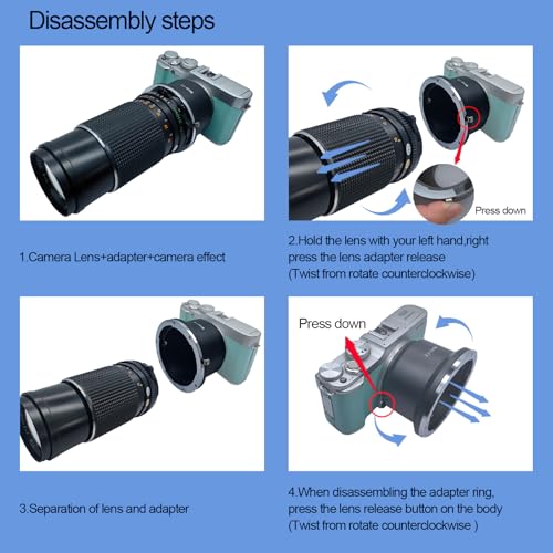 Compatible with M645 (M645) Mount Lenses to FX X Mount Cameras X100, X10,X-S1,X-Pro1,X-E1,XF1,X20,X100S Camera,M645 to FX Lens Adapter for Camera Mamiya 645 to FX Camera Lens adapter