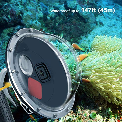 GEPULY Underwater Dome Port for GoPro Hero 8 Black Dome with Filters