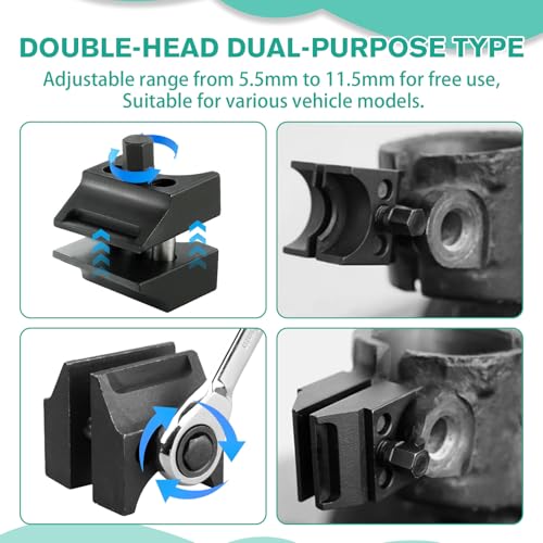 Universal Leg Spreader Set of 4 Including Suspension Strut Spreader | Hardened Steel Wheel Bearing Housing Spreader with Wrench Tool for Suspension Strut Car SUV Truck Shock Absorber