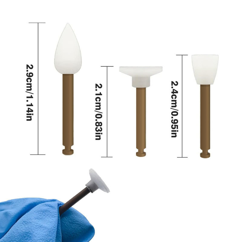 [Australia - AusPower] - 40pcs Dental Disposable Polishing Cups/Points/Discs, Dental Composite Polishing RA Shank for Teeth Sanding (Points) Points 