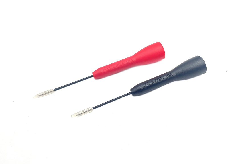 [Australia - AusPower] - 6Pcs 2mm to 1mm Test Probes Pins, Insulation Piercing Needle Pin Non Destructive Multimeter Test Probe 600V 10A for tl71 tl75 Multimeter 