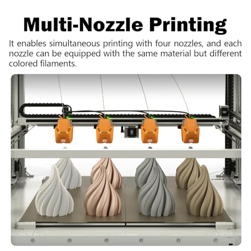 HzdaDeve 0.6 mm Hotend for OrangeStorm Giga Hot End Ceramic Thermistor Extruder Print Head Hardened Steel Nozzle Heating Cartridge with Extra 1PK Silicone Cover for Elegoo 3D Printer Accessories