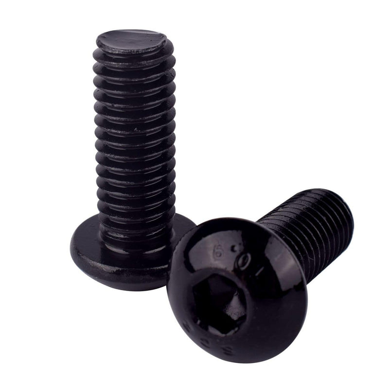 [Australia - AusPower] - 30PCS #10-24 x 1/2" Button Head Socket Cap Screws Bolts, Allen Hex Drive, Black Oxide Alloy Steel 10.9 Grade, UNC Machine Fully Thread #10-24 x 1/2" (30PCS) 