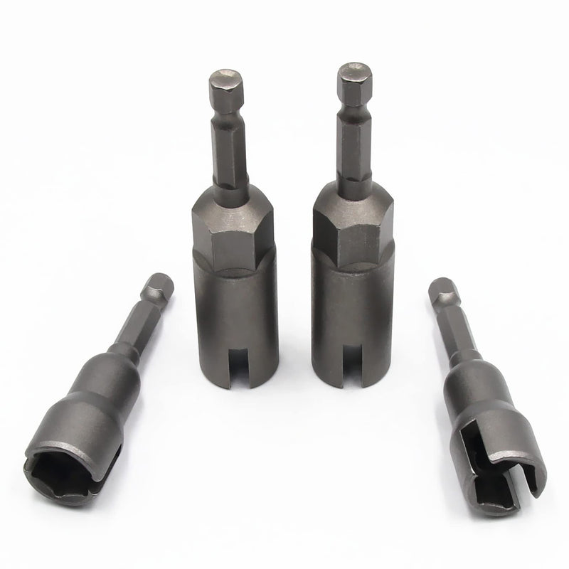[Australia - AusPower] - 2Pcs Slot Wing Nut and 2Pcs Deep Power Wing Nut Driver for Panel Nuts Screws Eye Q Hanger C Hook Bolt 2Set 