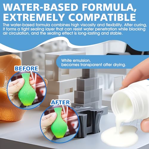 Water-Based Seal for 3D Printing, 100ML 3D Paint, Airtight Protection