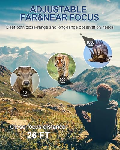 12x50 Binoculars with Built-in Compass & Phone Adapter
