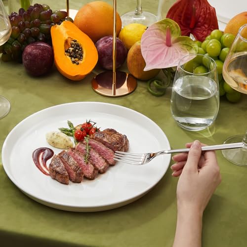 KINGSTONE Dinner Forks Set of 12, 8-Inch 18/10 Stainless Steel Forks Cutlery Table Forks for Home, Kitchen & Restaurant, Dishwasher Safe (Dinner Forks Set, 12-Piece)