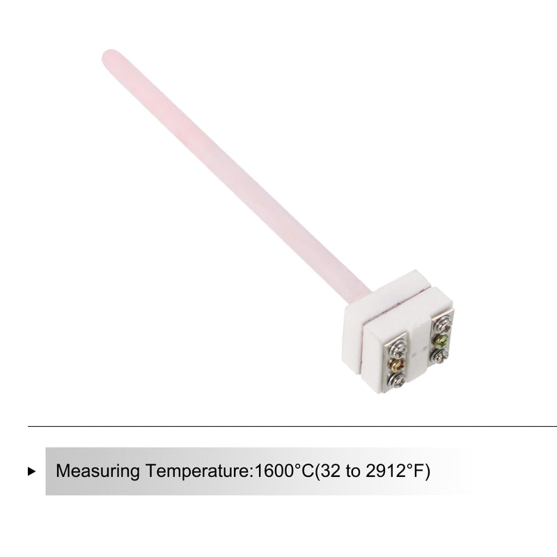 [Australia - AusPower] - MECCANIXITY WRP-100 Furnace Thermocouple 1600°C Platinum Rhodium S Type Temperature Sensor Probe for Muffle Furnace Oven, 8x150mm 